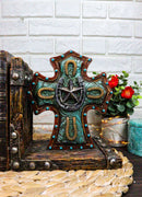 Rustic Turquoise Western Star Horseshoes Cross Braided Ropes Decorative Bookends