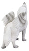Ebros Snow Angel Wings Native Tribal Howling Wolf Totem Spirit Figurine Collection 6"L