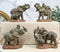 Ebros African Safari Elephant Mother & Calf Family Set of 4 Mini Figurines