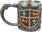 Ebros Lion And Fleur De Lis Coat Of Arms Crusader Knight Drinking Mug Cup Decor