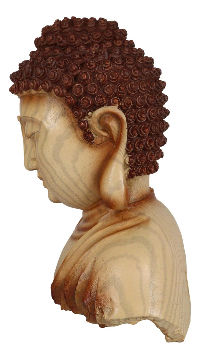 Ebros Medium Feng Shui Shakyamuni Buddha Gautama Bust with Ushnisha Figurine