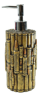 Western Rifle Bullets Soap Pump Tumbler Cup Soap Dish And Toothbrush Holder Set