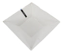 Ebros Pack Of 2 Kitchen And Dining Modern Contemporary Design Porcelain Square Bowls 35 Ounces 8.5"Diameter - Ebros Gift