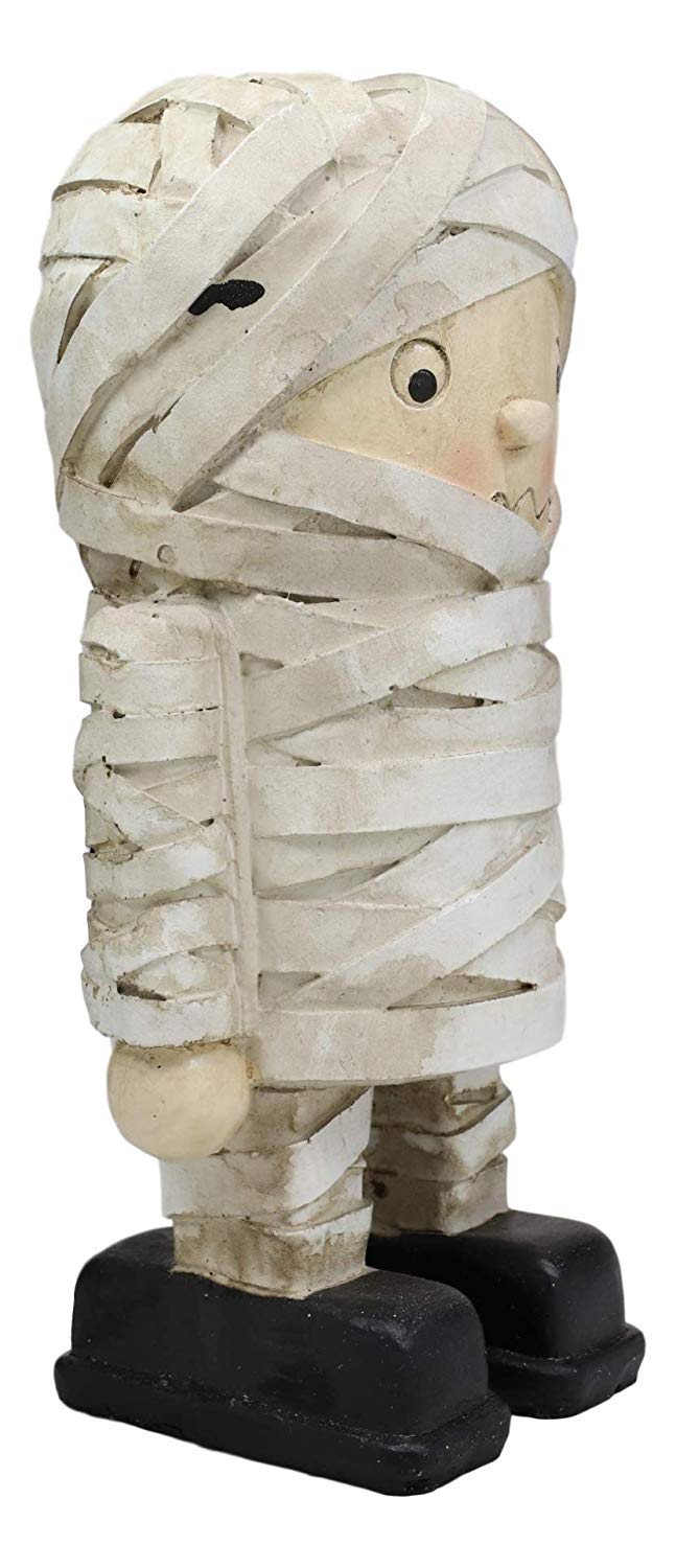 Ebros Monster Mania Egyptian Sarcophagus Mummy Collection Skeleton Figurine