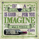 Ebros All About Wine Hosting Kitchen Decorative Ceramic Coaster Set Of 4