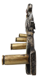 Western Cowboy Dual Revolver Guns With Western Star 4-Peg Coat Wall Hooks Decor