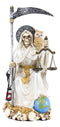 Ebros White Robe Holy Death Santa Muerte Day of The Dead Protection Figurine