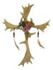Rustic Elk Moose Bone Antlers Flowers Dreamcatcher Feathers Wall Cross Decor