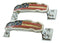 Set Of 2 Patriotic Western US American Flag Drawer Cabinet Door Bar Pull Knobs