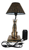 Bronzed Egyptian God Of Afterlife Death And Mummies Anubis Table Lamp Statue