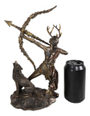 Ebros Gift Greek Goddess Artemis Figurine Roman Diana The Huntress Bearing Bow And Arrow Sculpture 11.5"H