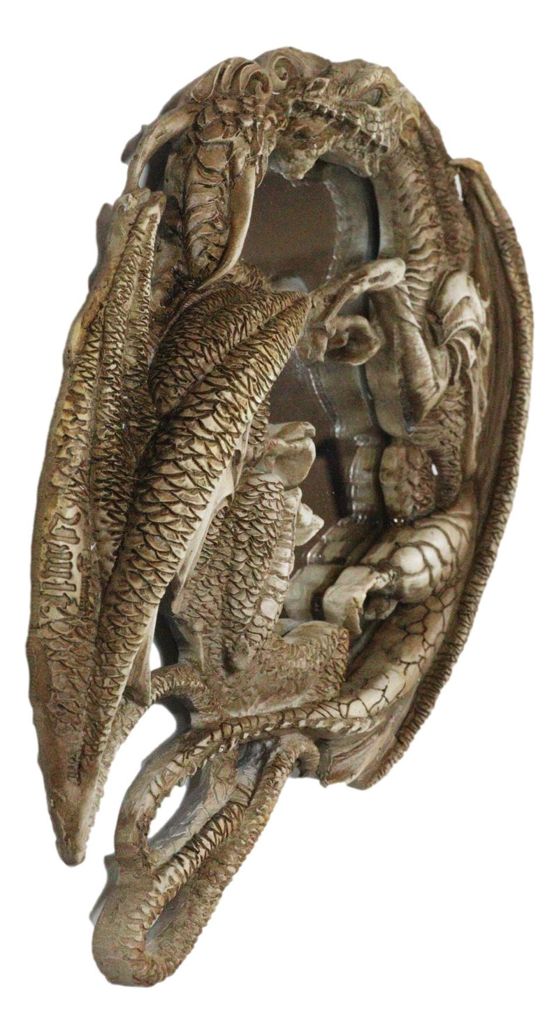 Medieval Arthur Fantasy Morgan Theomachia Feud Of Dragon Gods Wall Mirror Plaque