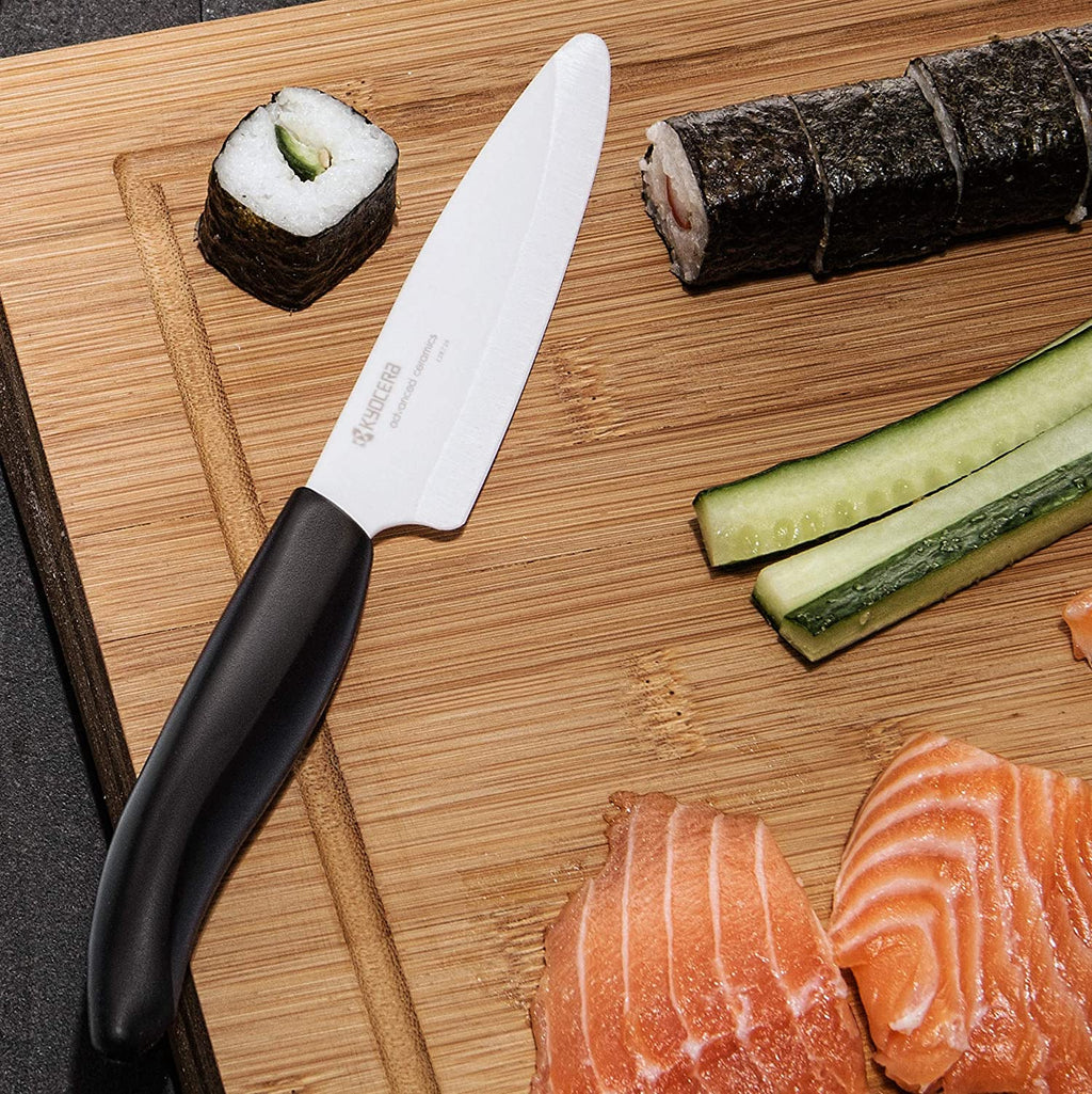 Kyocera FK-180-WH BK Couteau du Chef Manche Noir Lame Céramique Blanche 18 cm Kyocera FK-180-WH BK Couteau du Chef Manche Noir Lame Céramique Blanche 18 cm
