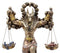 Ebros Anubis By Ankh Altar Weighing The Heart Against Feather Figurine 9" Tall