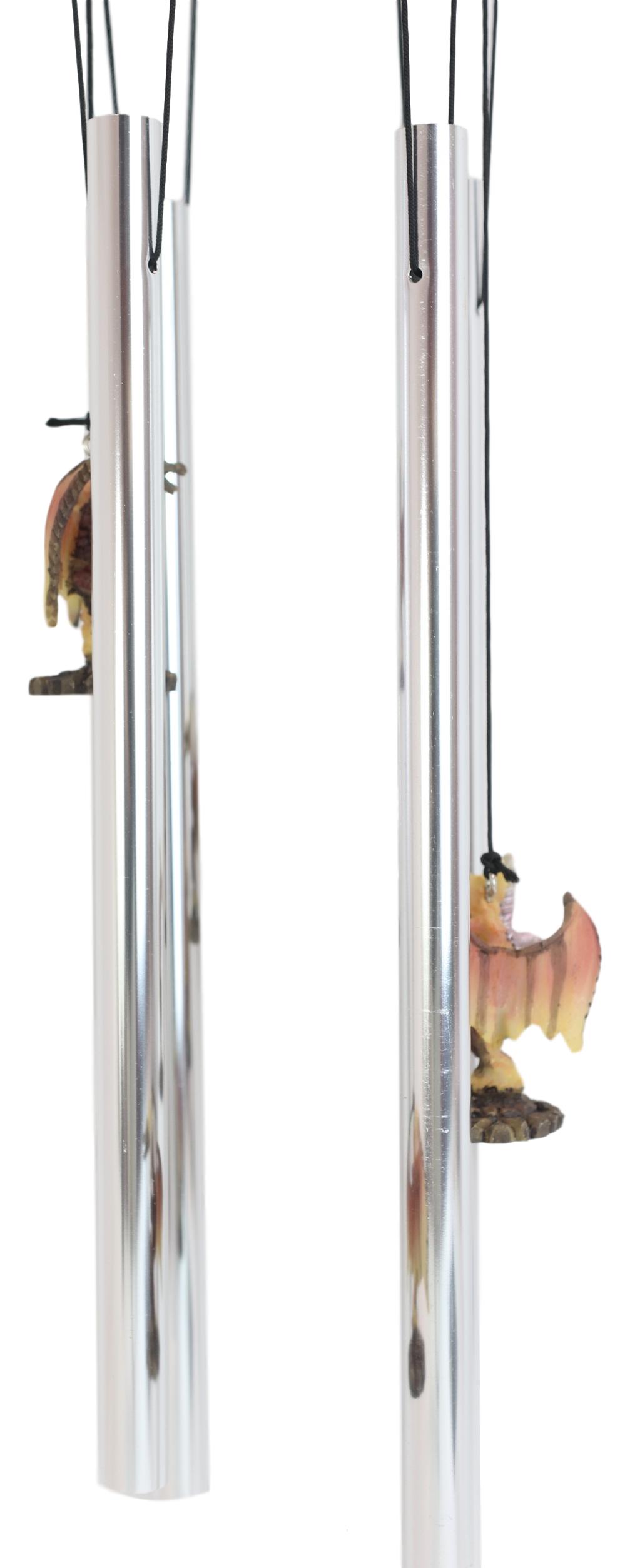 Excalibur Sword Fire Night Dragon Resonant Relaxing Wind Chime Garden Patio