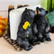 Ebros Romantic Kissing Black Bears Seated By Tree Logs Kitchen Napkin Holder 5"H