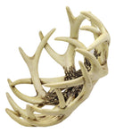 Ebros Large 12"Dia Rustic Hunters Entwined Stag Deer Antlers Rack Fruit Display Basket