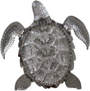 Ebros 3 Piece Galvanized Metal Swimming Sea Turtles Hanging Wall Decor Plaques - Ebros Gift