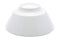 Contemporary Large White Porcelain Trapezoid Round Bowls 44oz 8.5"Dia Set Of 3