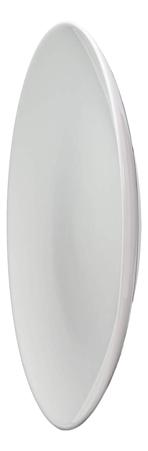 Ebros Pack Of 4 Kitchen Dining Modern Contemporary Sleek Design Natural White Porcelain Round Plates Restaurant Supply Dishwasher And Microwave Safe (10" Dinner Entree Serveware Plate)