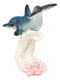 Ebros Ocean Marine Sea Life Bottlenose Dolphin Swimming Over Coral Reef Figurine
