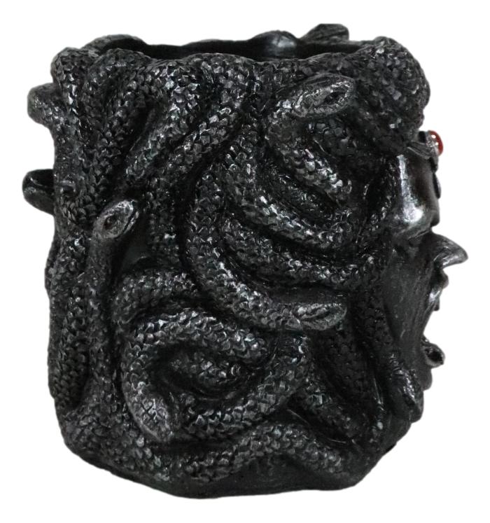 Greek Goddess Severed Medusa Head With Snake Hairs Stationery Brush Pen Holder