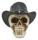 Western Cowboy Rodeo Skull Statue 6.75"Long Day Of The Dead Skull Figurine