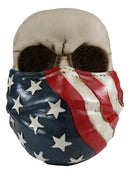Ebros American Flag Star Spangled Banner Mask On Skull Decorative Figurine
