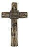 Ebros Rustic Western Amazing Grace With Nail Heads Faux Wood Wall Cross Decor Plaque