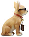Ebros Gift Que Paso Summer Sun Tanning Chihuahua Dog Statue Carefree Puppy with Cool Shades Welcome Greeter Figurine
