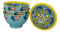 Ebros Set of 4 Luxury Ottoman Style Textured Dining Bowls 5.75"Diameter Made Of Ceramic Ideal For Home Decor Dinnerware & Giftware (Ocean Blue)