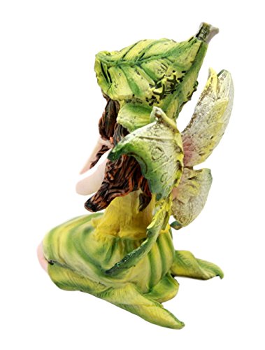 Ebros Gift Miniature Garden Tribal Snow Pea Fairy Collectible Figurine 3"H