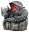 Spyro Resting Baby Dragon Hatchling Garden Statue 10"H Faux Stone Resin Finish