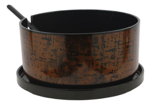 Large Japanese Restaurant Grade Gold Ohitsu Rice Container Serving Bowl & Scoop