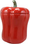 Ebros 10" H Ceramic Whole Bell Pepper Vegetable Canister Container Jar With Lid - Ebros Gift