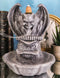 Gothic Chimera Gargoyle On Fountain Pedestal Backflow Incense Cone Burner Decor