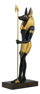 Ebros Large Classical Egyptian God Of The Dead Anubis Holding Staff Statue 16"H