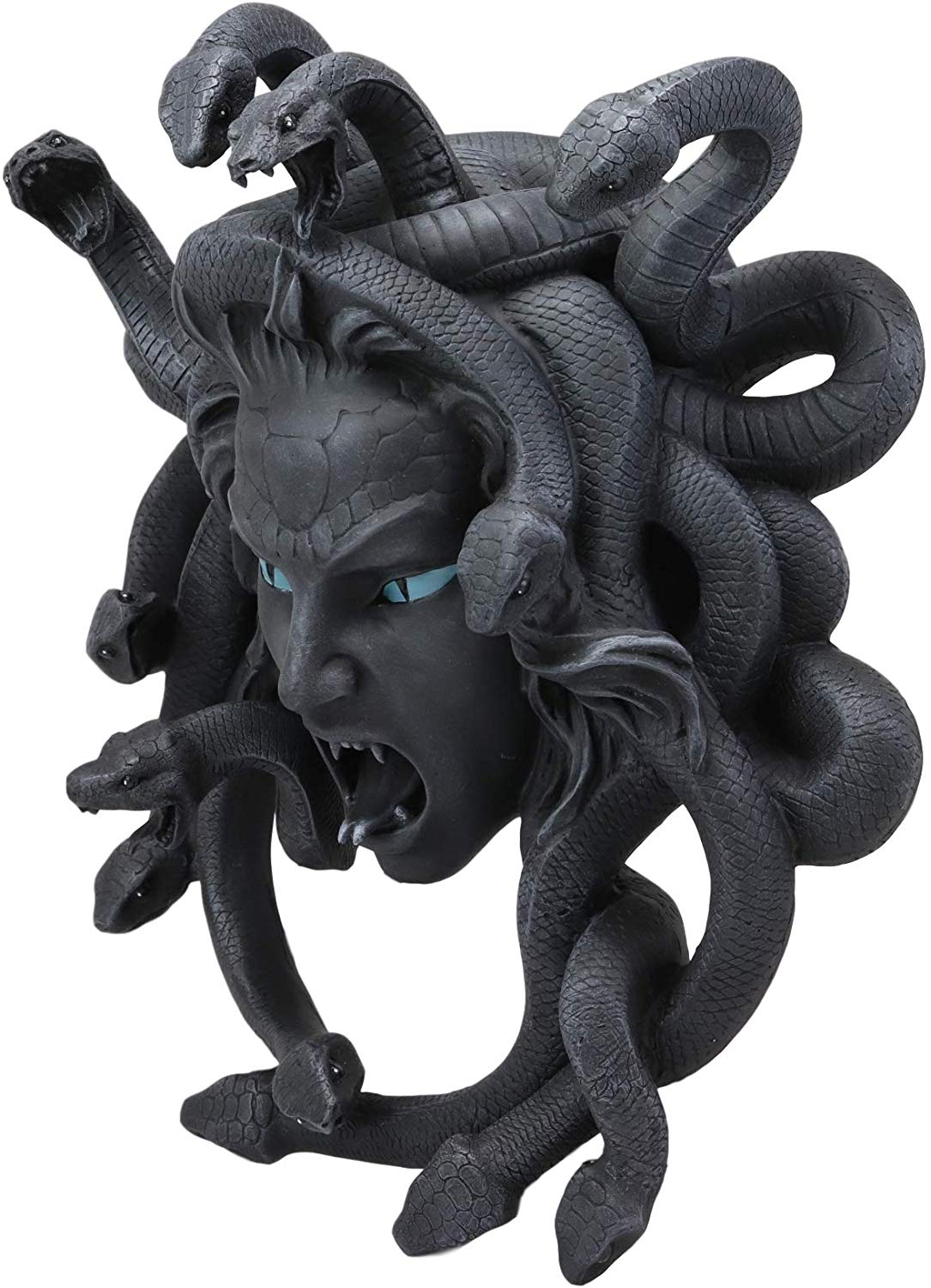 Ebros Greek Mythology Gorgon Goddess Medusa Head with Hair of Snakes Wall Decor - Ebros Gift