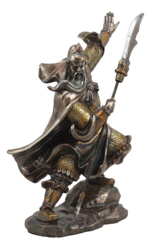 Ebros Chinese Historical General Guanyu Yunchang Shu Han Warlord Figurine Statue