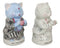 Master Meow Buddha Cats Meditating Love And Kitty Ceramic Salt Pepper Shakers Set