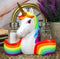 Stargazer Sacred Pride Gold Horn Rainbow Unicorn Glass Salt Pepper Shakers Set