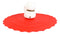 Set Of 4 Red Maneki Neko Cat Reusable Silicone Coffee Cup Cover Lids Air Tight