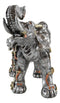 Ebros Steampunk Pressure Valve Geared Cyborg Elephant with Trunk Up Figurine