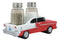 Ebros Red Prince Of Bel Air Car Figurine Holder For Salt And Pepper Shakers Set