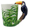 Tropical Rainforest Paradise Toucan Bird Perching On Tree Branch Cup Mug 12oz