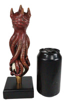 Ebros Red Octopus Demon King Crushing Skull Novelty Beer Tap Handle Figurine With Base