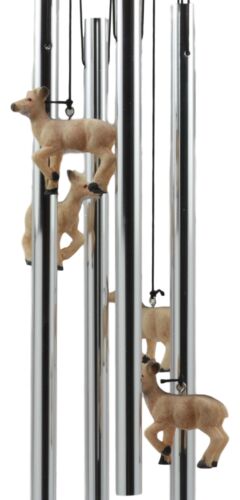 Ebros Deer Wind Chime Doe With Fawn Deer Family Decorative Wind Chime Patio