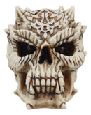 Ebros Small Demonic Werewolf Skull Statue 4.5"Long Lycan Wolf Skull Shaman Figurine