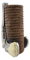 Western Cowboy Pistol Revolver Gun With Braided Ropes Barrel Floral Vase Decor