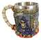 Ebros  Day Of The Dead Holy Death Fire Grim Reaper With Scythe Beer Stein Tankard